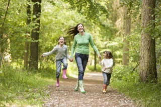 Children running